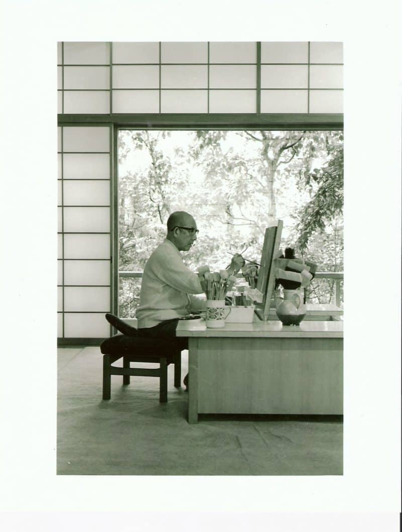 Japanilainen nihonga-tyylin mestari Kaii Higashiyama.